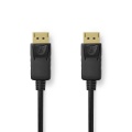 DisplayPort Cable | DisplayPort Male | DisplayPort Male | 8K@60Hz | Nickel Plated | 2.00 m | Round | PVC | Black | Label