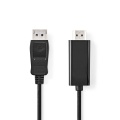DisplayPort Cable | DisplayPort Male | HDMI™ Connector | 1080p | Nickel Plated | 3.00 m | Round | PVC | Black | Label