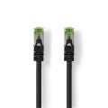 Cat7 Cable | S/ftp | Rj45 Male | Rj45 Male | 3.00 M | Snagless | Round | Lszh | Black | Envelope