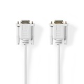 Null Modem cable | D-SUB 9-Pin Female | D-SUB 9-Pin Female | Nickel Plated | 2.00 m | Round | PVC | Ivory | Tag