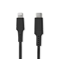 Lightning Cable | USB 2.0 | Apple Lightning 8-Pin | USB-C™ Male | 480 Mbps | Nickel Plated | 2.00 m | Round | PVC | Black | Box