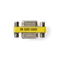 VGA Adapter | VGA Female | VGA Female | Nickel Plated | Straight | Metal | Metal | Polybag