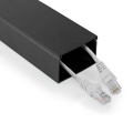 Cable Management | Duct | 1 pcs | Maximum cable thickness: 40 mm | Aluminium | Black