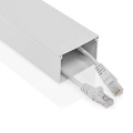Cable Management | Duct | 1 pcs | Maximum cable thickness: 40 mm | Aluminium | White