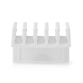 Cable Management | Cable Clip | Click and Go | 2 pcs | Number of slots: 5 Slots | Maximum cable thickness: 7.1 mm | Polypropylene | White