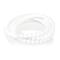 Cable Management | Spiral Sleeve | 1 pcs | Maximum cable thickness: 16 mm | PE | White