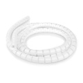 Cable Management | Spiral Sleeve | 1 pcs | Maximum cable thickness: 22 mm | PE | White