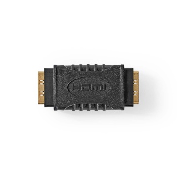 HDMI™ Adapter | HDMI™ Female | HDMI™ Female | Gold Plated | Straight | ABS | Black | 1 pcs | Box