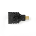 HDMI™ Adapter | HDMI™ Micro Connector | HDMI™ Output | Gold Plated | Straight | ABS | Black | 1 pcs | Box