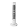 Tower Fan | 3-Speed | Oscillation | 45 W | Shut-off timer | White