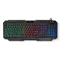 Wired Gaming Keyboard | USB Type-A | Membrane Keys | LED | QWERTY | US Layout | USB Powered | Power cable length: 1.30 m | Multimedia