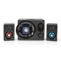 Gaming Speaker | Speaker channels: 2.1 | Mains Powered | 3.5 mm Male | 75 W | LED | Volume control