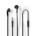Wired Earphones | 3.5 mm | Cable length: 1.20 m | Built-in microphone | Volume control | Black