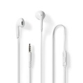 Wired Earphones | 3.5 mm | Cable length: 1.20 m | Built-in microphone | Volume control | White