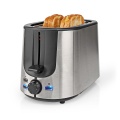 Toaster | Stainless Steel Series | 2 Slots | Browning levels: 7 | Defrost feature | Bun rack | Aluminium