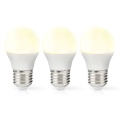 LED Bulb E27 | G45 | 4.9 W | 470 lm | 2700 K | Warm White | Retro Style | Frosted | 3 pcs