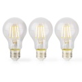 LED Filament Bulb E27 | A60 | 7 W | 806 lm | 2700 K | Dimmable | Warm White | Retro Style | 3 pcs