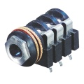 Stereo Connector 6.35 mm Female Black