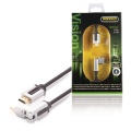 High Speed HDMI Cable with Ethernet HDMI Connector - HDMI Connector Rotatable 1.00 m Black