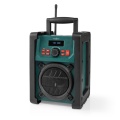 DAB+ Radio | Jobsite Radio | DAB+ / FM | 2.2 " | Black White Screen | Battery Powered / Mains Powered | Digital | 15 W | Bluetooth® | Alarm clock | Sleep timer | IP65 | Carrying handle | Black / Green