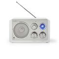 FM Radio | Table Design | FM | Mains Powered | Analogue | 15 W | Bluetooth® | White