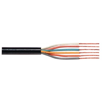 Data Cable on Reel 6x 0.25 - 100 m Black