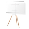 TV Floor Stand | 50 - 65 " | Maximum supported screen weight: 35 kg | Scandinavian Design | Rotatable | Anti-tip strap | Snap-lock | Aluminium / Steel | White
