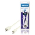 High Speed HDMI Cable with Ethernet HDMI Connector - HDMI Mini Male 1.00 m White