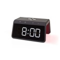 Alarm clock with wireless charging | Qi certified | 5 / 7.5 / 10 / 15 W | USB-A Male | Night Light | 2 Alarm Times | Snooze function