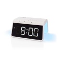 Alarm clock with wireless charging | Qi certified | 5 / 7.5 / 10 / 15 W | USB-A Male | Night Light | 2 Alarm Times | Snooze function