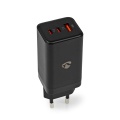 Wall Charger | 65 W | Gan | Quick Charge Feature | 3.0 / 3.25 A | Number Of Outputs: 3 | Usb-a / 2x Usb-c™ | Automatic Voltage Selection