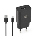 Wall Charger | 5 W | Quick charge feature | 1.0 A | Number of outputs: 1 | USB-A | Micro USB (Loose) Cable | 1.00 m | Single Voltage Output