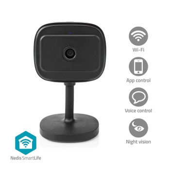 SmartLife Indoor Camera | Wi-Fi | Full HD 1080p | Pan tilt | Cloud Storage (optional) / microSD (not included) / Onvif | With motion sensor | Night vision | Black