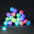 SmartLife Decorative Lights | Party Lights | Wi-Fi | RGB / White | 20 LED's | 10 m | Android™ | Bulb diameter: 50 mm