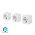 SmartLife Smart Plug | Wi-Fi | Power meter | 3680 W | Type F (CEE 7/7) | 0 - 55 °C | Android™ / IOS | White | 3 pcs