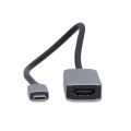 USB-C™ Adapter | USB 3.2 Gen 1 | USB-C™ Male | HDMI™ Output | 8K@60Hz | 0.20 m | Round | Nickel Plated | PVC | Black | Box