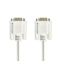 Serial Cable | D-SUB 9-Pin Male | D-SUB 9-Pin Male | Nickel Plated | 2.00 m | Round | PVC | Ivory | Label