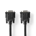 VGA Cable | VGA Male | VGA Female | Nickel Plated | Maximum resolution: 1280x800 | 5.00 m | Round | ABS | Black | Label