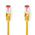 CAT6 Network Cable | RJ45 Male | RJ45 Male | S/FTP | 2.00 m | Round | LSZH | Yellow | Label