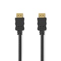 High Speed HDMI™ Cable with Ethernet | HDMI™ Connector | HDMI™ Connector | 4K@30Hz | ARC | 10.2 Gbps | 15.0 m | Round | PVC | Black | Label