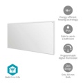 SmartLife Infrared Heating Panel | 700 W | 1 Heat Setting | Adjustable thermostat | Remote control | IP44 | White