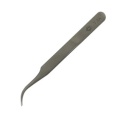 Tweezers with very fine curved tips for easy gripping in tight spaces