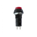 Push button OFF-(ON) 250V 1A 12mm Black