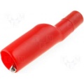 Alligator terminal/clamp 61mm isolated 2mm Red