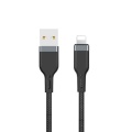 Wiwu PT01 Lightning USB kaabel 1.2m (must) nailon