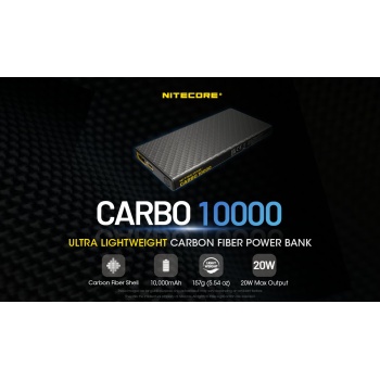 Nitecore CARBO10000 внешний аккумулятор 10000mAh