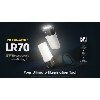 Nitecore LR70 matkalamp 3000lm