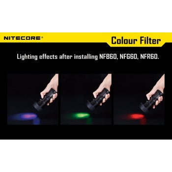 Nitecore NFB60 60mm blue filter for flashlights