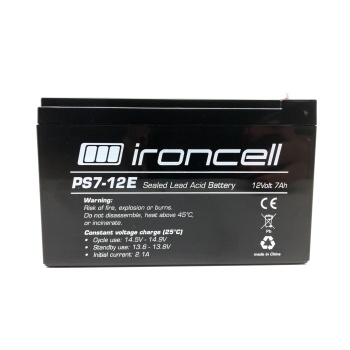 Ironcell 12V 7Ah lead-acid battery