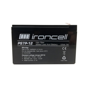 Ironcell 12V 7Ah lead-acid battery T2